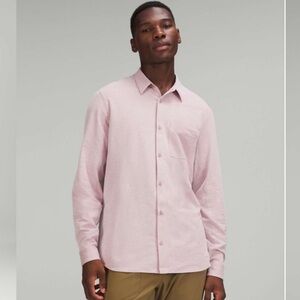 🎁LikeNew Lululemon Athletica Men's Pink Commission Longsleeve Shirt #LM3DJQS XXL